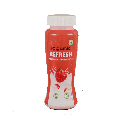 Epigamia Lassi Refresh With Strawberry Twist